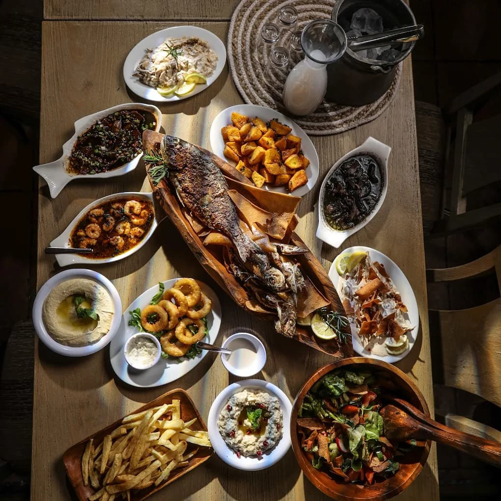 Traditional Lebanese mezze